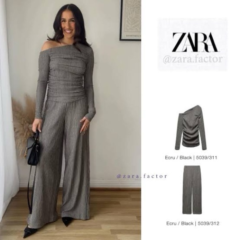 Zara Textured Asymmetric Top 5039/311/070